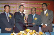 Majlis Menandatangani Memorandum Persefahaman (MOU) UPM dengan PASFA dan Perasmian Pusat Sumber & Arkib Biosains